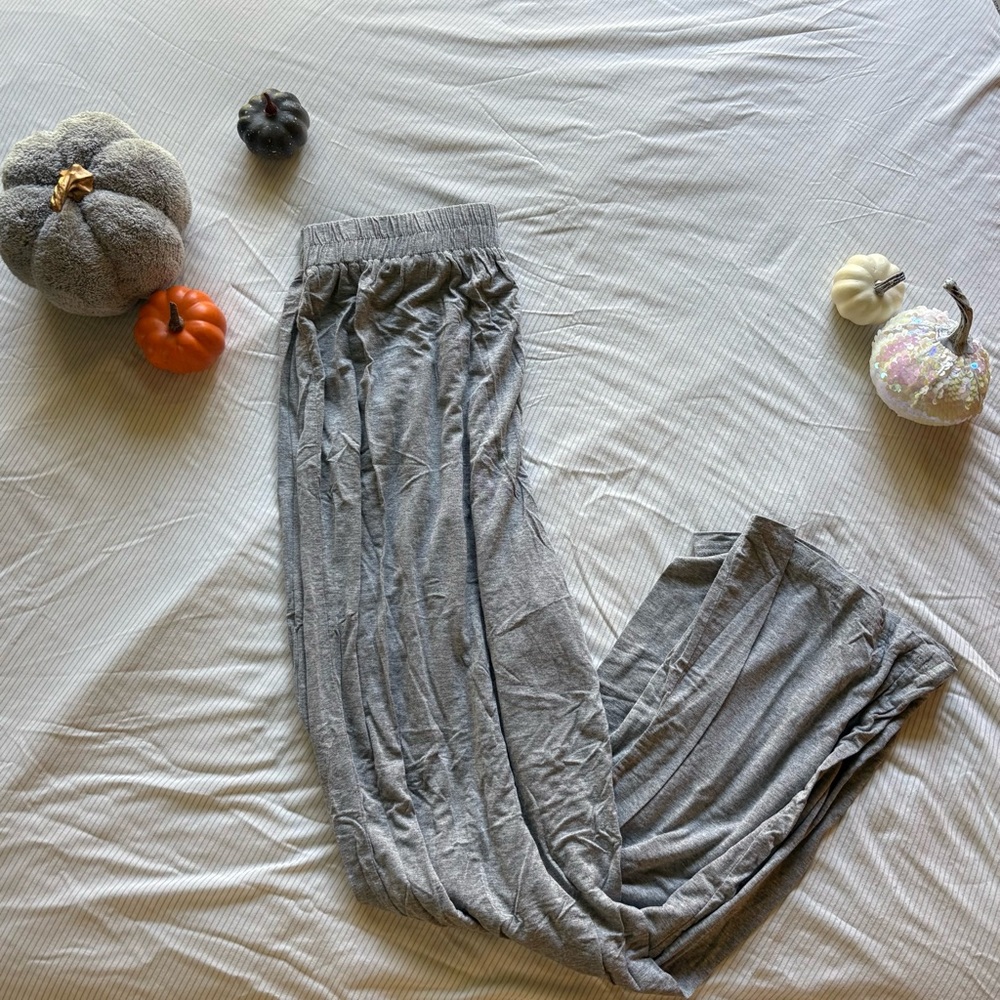 SHEIN Gray Elastic Waistband Pants